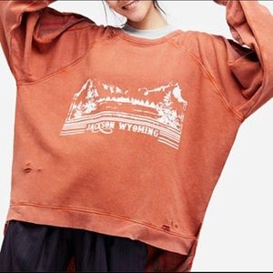 NWT Free People Jackson Wyoming sweatshirt